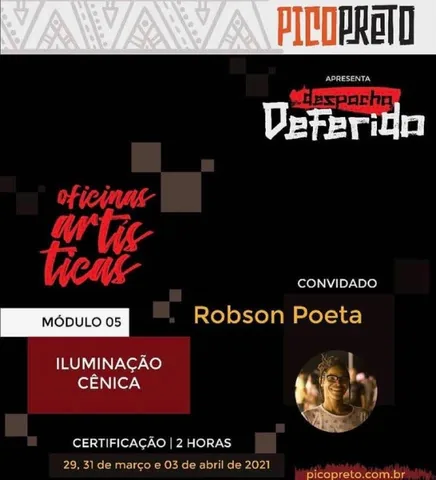 Despacho Deferido — Oficina de Iluminação Cênica