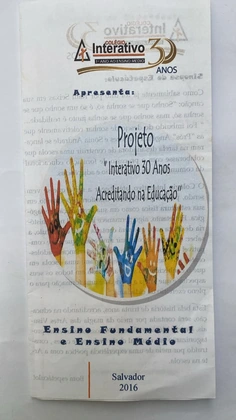 Projeto Interativo 30 Anos — Acreditando na Educação — Capa do programa