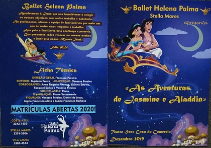 As Aventuras de Jasmine e Aladdin — Programa completo — capa e ficha técnica