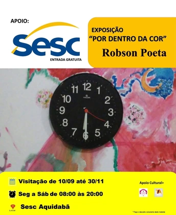 Por Dentro da Cor — Sesc Aquidabã — Cartaz oficial
